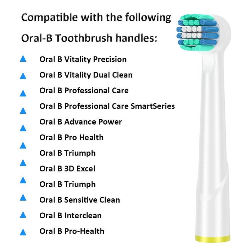 KHBD Replacement Heads Compatible with Oral B Braun Toothbrushes Electric- 16 Pack Professional Precision & Sensitive Brush Heads Refill for Oral B 7000/Pro 1000/9600/ 5000/3000/8000 - Image 2